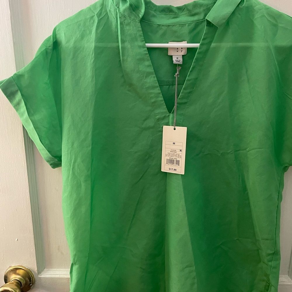 NWT Green Blouse